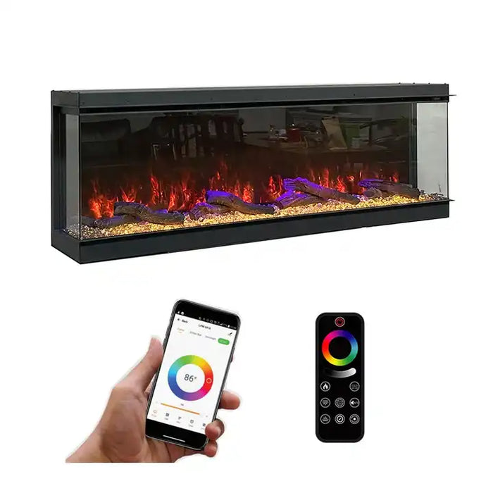28 inch Portable 3d flame wooden Infrared Freestanding ELECTRIC HEATER fireplace